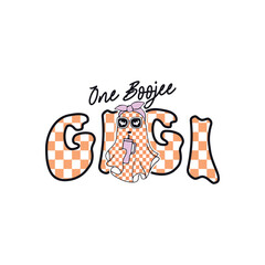 Boojee gigi Halloween groovy boo bow, Happy Halloween groovy designs