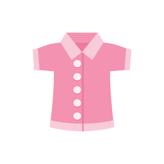 Illustration of Pink Polo Shirt: Classic Design, Versatile Style, Perfect for Summer vector