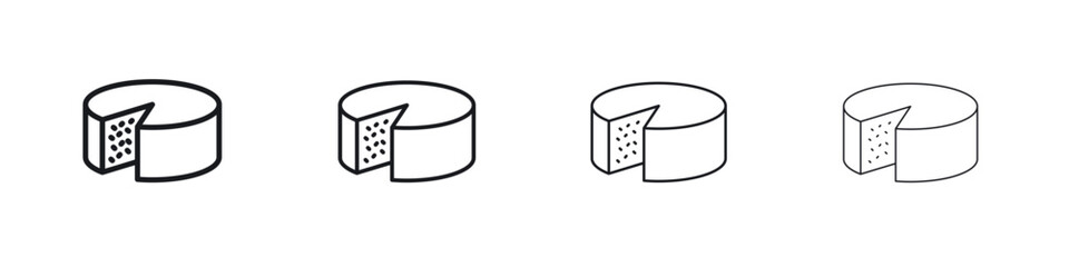 Parmesan icon. minimal strokes lines for web designs