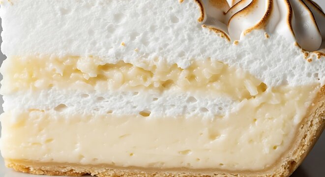Photo of lemon meringue pie slice