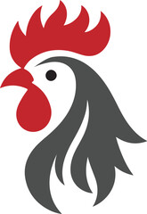 vector illustration of rooster