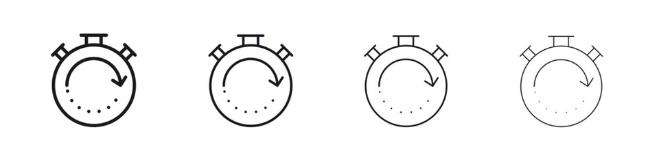 Fast processing icon. minimal strokes lines for web designs