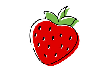 strawberry isolated on white background