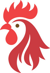 rooster isolated on white background