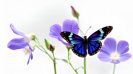 Butterfly pea flowers  isolated on  transparent png