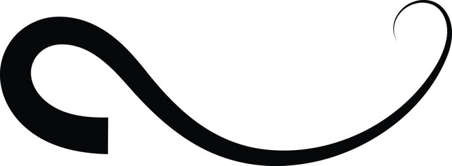 Swoosh and swoop underline. Memo note highlight. Handdrawn scribble pen strokes. Handwritten underline accent element
