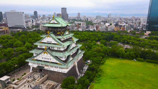 Samurai Castle in Osaka. Japan.