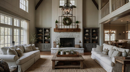 Farmhouse living room setup