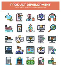 Product Development Icons: 25 Essential Icons for Business