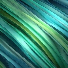 Abstract, flowing lines of teal, teal-green, and teal-yellow blend in a dynamic design