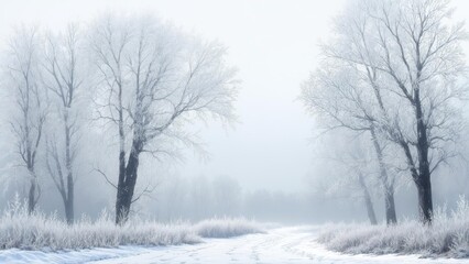 Fototapeta premium Winter wonderland landscape
