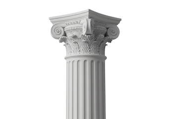 Classical Corinthian Column Capital and Shaft: Architectural Detail