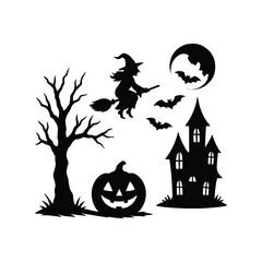 halloween background with pumpkin