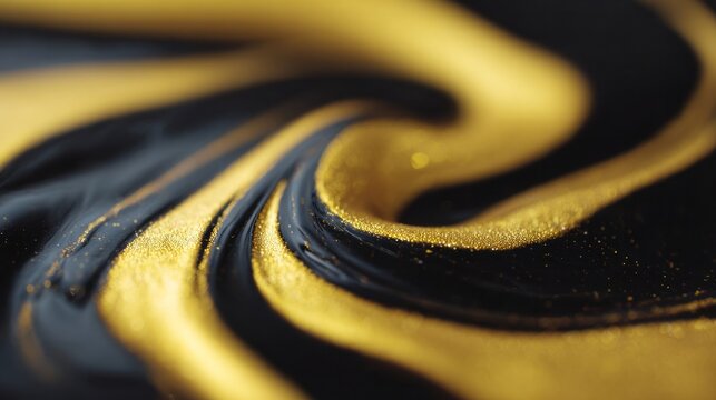 Swirling gold and obsidian patterns resembling cosmic waves evoke Diwali's vibrant energy, juxtaposing celestial elegance and earthly festivity