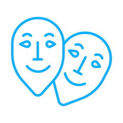 Drama Performance Icon Design