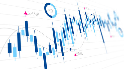 infografica, economia, finanza, andamento azioni, valori, mercato	
