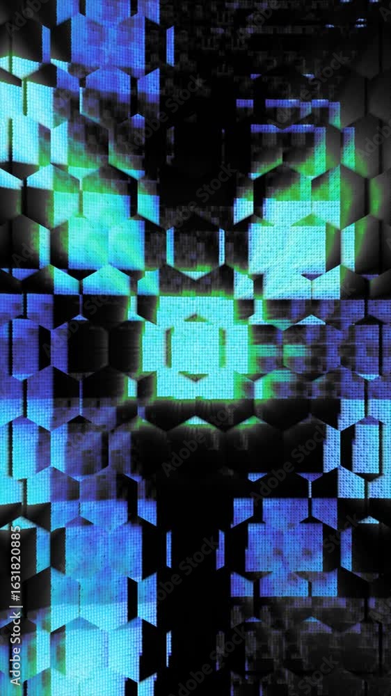 Poster vibrant hues and shifting shapes form an engaging abstract motion background with captivating moveme