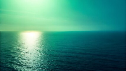 Obraz premium Turquoise ocean horizon sunlit water image