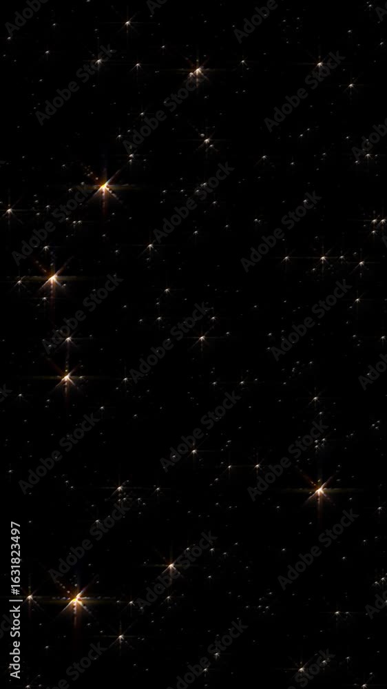 Poster discover a mesmerizing abstract background with soft motion and bright stars in the dark.