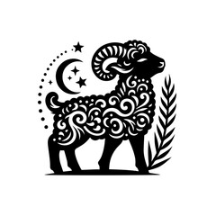 Fototapeta premium elephant with a flower