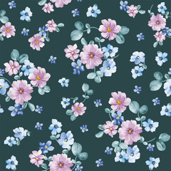 seamless pattern with flowers