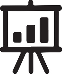 simple Business icons silhouette vector art illustration