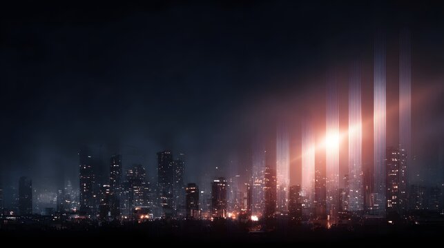 Vibrant city skyline at night showcasing growth and investment opportunities