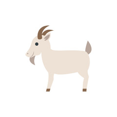 Illustration of Pixel Art Goat Illustration: Farm Animal Graphic, Cute Goat Design, Digital Goat Art, Vector Goat Clipart vector