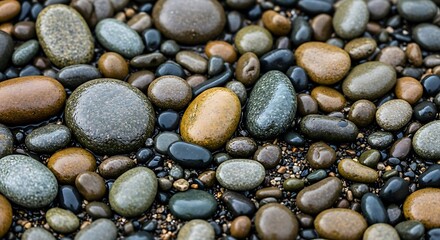 Smooth River Stones Background