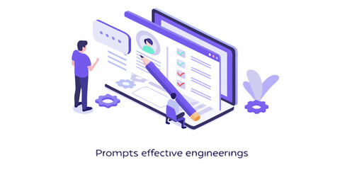 Team collaborating on a project checklist with a large pencil