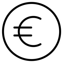 Euro icon vector illustration