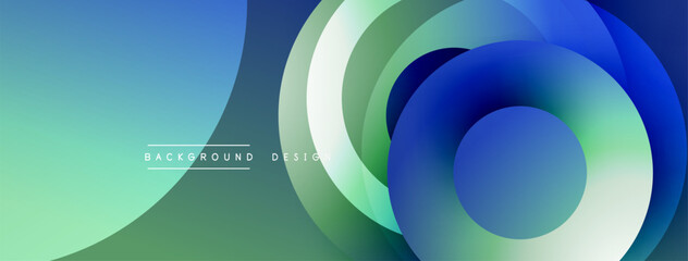 Abstract colorful layers create dynamic visual effect. Smooth gradients blend blues, greens, whites. Modern design element for backgrounds.