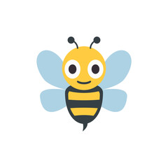 Illustration of Charming Cartoon Bee: Vibrant Illustration for Kids, Nature Projects & More vector