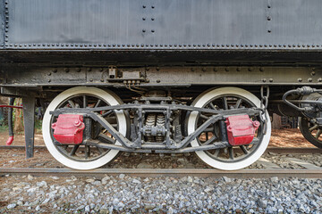 Vintage steam engine locomotive train