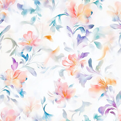 Fototapeta premium floral background with butterflies