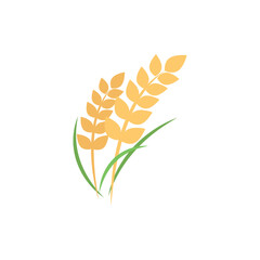 Illustration of Golden Wheat:  A Symbol of Harvest, Abundance, and Rural Life vector