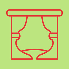 Theatrical Stage Icon Design