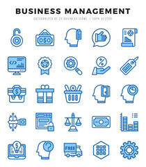Business Management web icons in Two Color style.