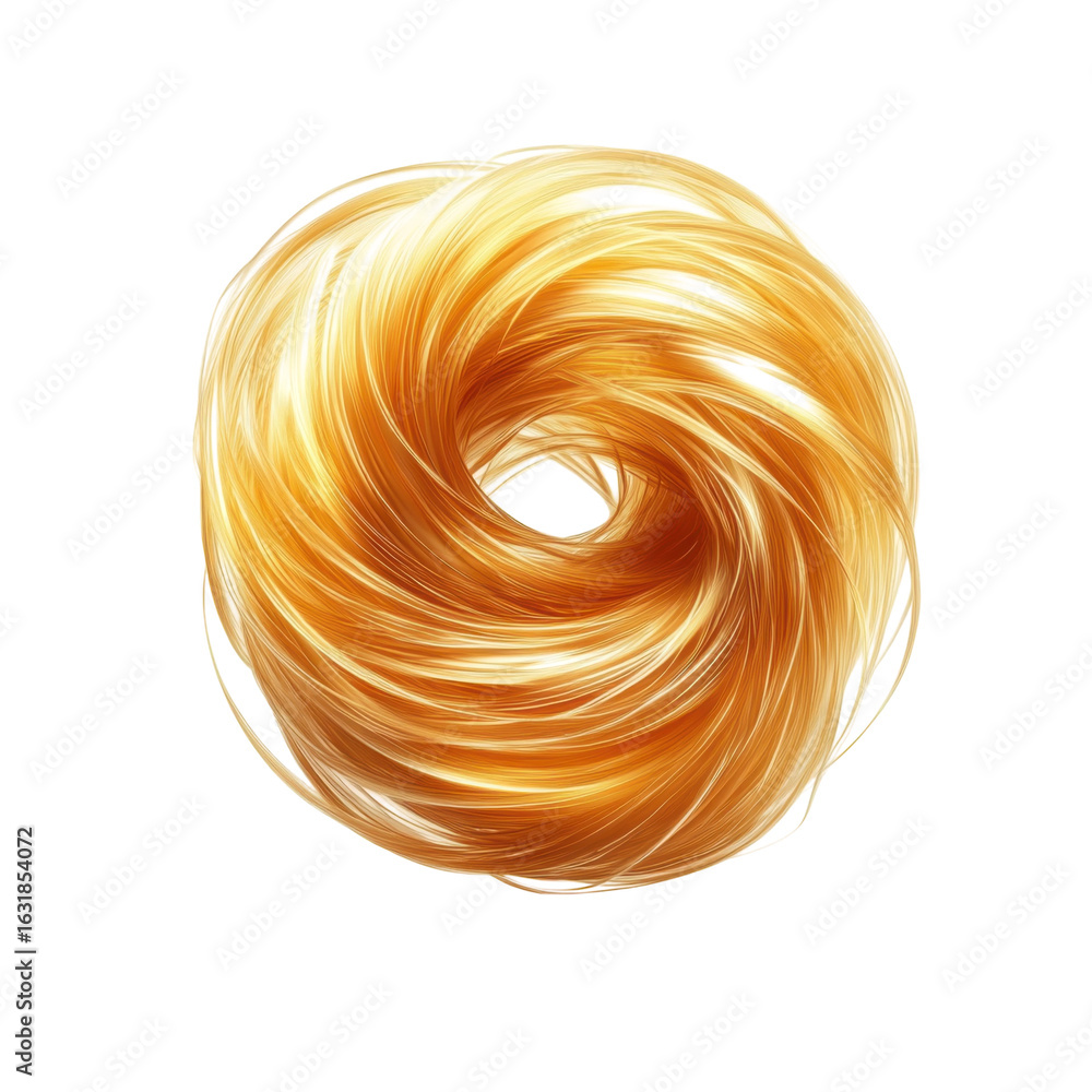 Poster golden swirling strands forming a vortex, representing energy flow and dynamic movement, ideal for t