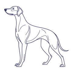 Flowing Lines Serbian Dog