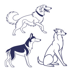 Fine Line Serbian Dog