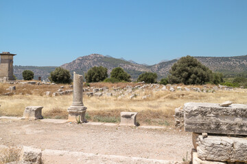 Fototapeta premium The ancient city of Xanthos located in the upper city of Fethiye, Turkey