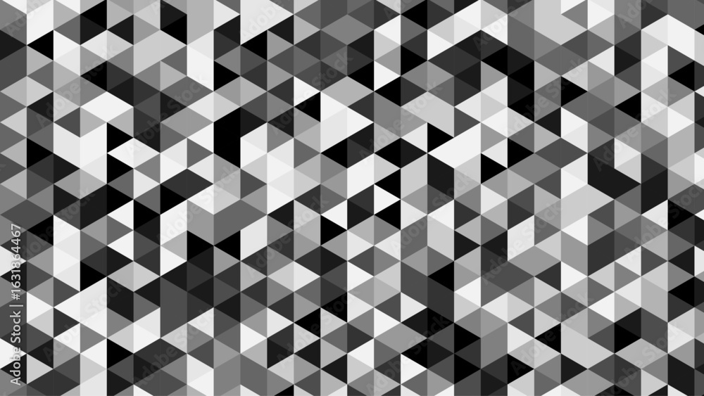 Poster abstract gray seamless geometric pattern polygon mosaic vector background illustration. seamless bla