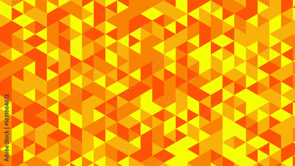 Aufkleber vibrant polygonal mosaic bursting with dynamic color gradients and seamless geometric rhythm. a bold