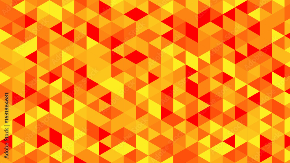 Aufkleber vibrant polygonal mosaic bursting with dynamic color gradients and seamless geometric rhythm. a bold