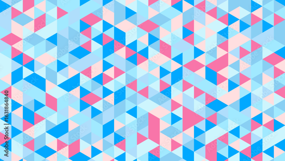 Aufkleber abstract futuristic low‑poly gradient mosaic – bold polygonal geometric pattern for modern abstract 