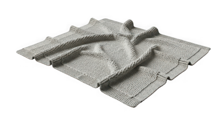 Intricate 3d printed topographical model of a landscape