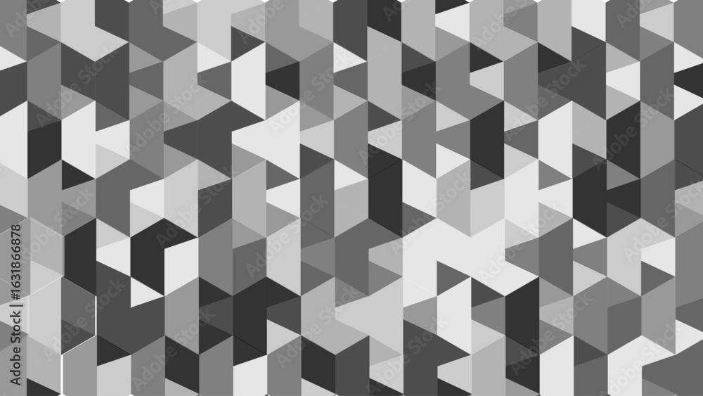 Aufkleber abstract gray seamless geometric pattern polygon mosaic vector background illustration. seamless bla