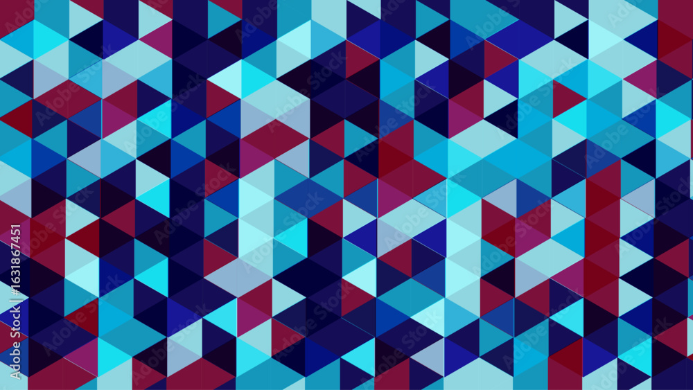Poster vibrant polygonal mosaic bursting with dynamic color gradients and seamless geometric rhythm. a bold