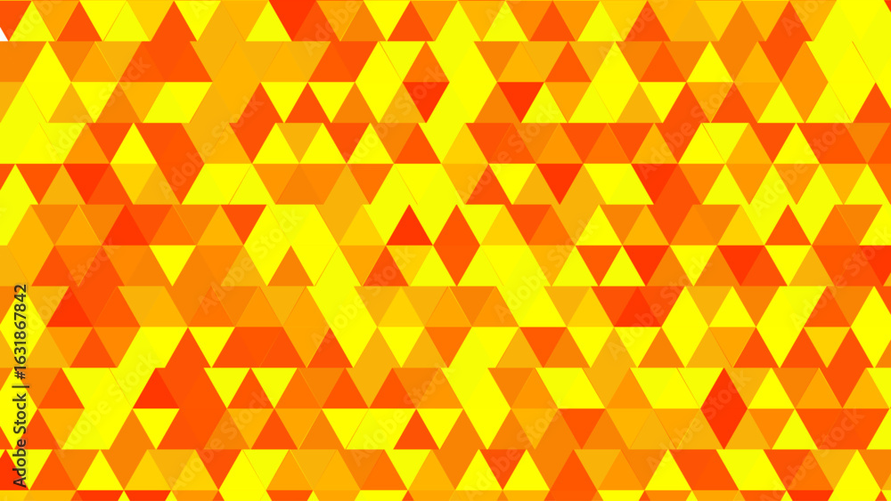 Poster vibrant polygonal mosaic bursting with dynamic color gradients and seamless geometric rhythm. a bold